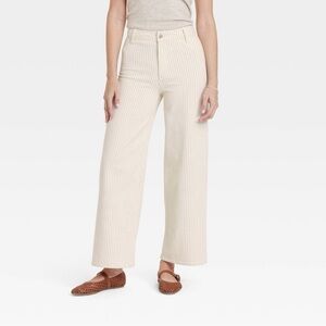 Universal Thread Cream Sailor Wide-Leg Pants -8R